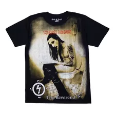 Playera Rock Marilyn Manson The Reverend Full Over 