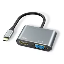 Cable Adaptador Tipo C A Hdmi Y Vga | De Notebook A Monitor