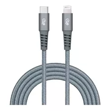 Cabo Usb-c + Lightning I2go Certificado Mfi 2m 3a Chumbo