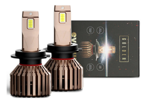 Focos Led Evolum Golden 22000 Lumenes 60w H7/h11/9005/9006 Foto 4