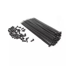 36 Rayos Con Niples Para Bicicleta Medida 285 X 2 Mm Negros