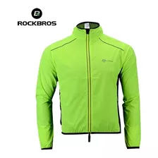 Jaqueta Corta Vento Rockbros Verde Neon Bike Ciclismo