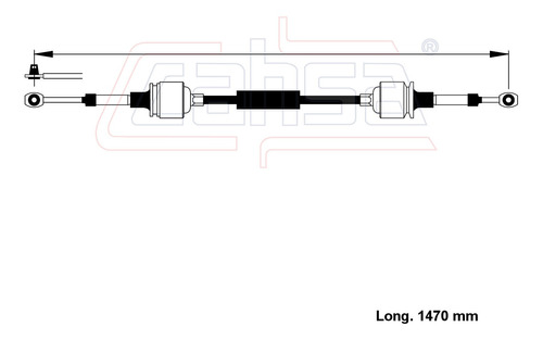 Cable Transversal De Velocidades Para Pontiac 6000 1987 2.5l Foto 2