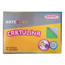 Carpeta Cartulina 18 Hojas 14 Colores Artel 