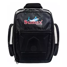 Mochila De Pesca Sumax Sm-1203 Grande Modelo Cor Preto