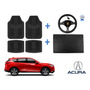 Tapetes 3d Logo Acura + Cubre Volante Rdx 2018 A 2020 2021