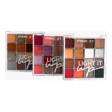 Paleta 16 Tonos De Sombras Y Glitter Light It Up Pink 21 Sombra Tono 02