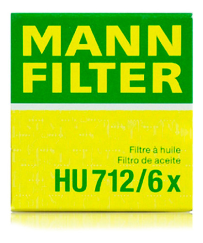 Filtro Aceite Hu712/6x Ibiza Leon Mann Filter Foto 2