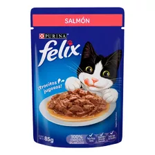 Felix Alimento Húmedo Para Gato Adulto Con Sabor A Salmón