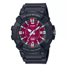 Reloj Para Hombre Casio Casio Mw-610h-4avdf Negro Color Del Fondo Rojo