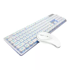 Mouse Y Teclado Gamer Para Pc, Inalambricos | Plateado / ...