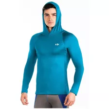 Xl Y 2xl Playera Con Capucha Licra Deportiva Gym Manga Larga