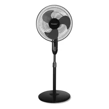 Ventilador De Pie Telesonic Vpo316-12rc Negro Con 3 Aspas, 16 De Diámetro 220 v