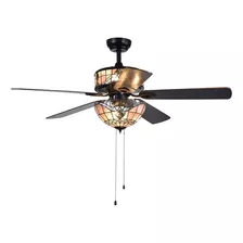 Cfl-8285bl Orla - Ventilador De Techo Barroco Tiffany De 5 A