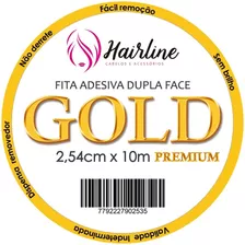 Fita Adesiva Hairline Gold P/ Prótese Capilar 2.54mm X 10m 