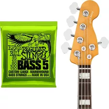 Encordoamento Ernie Ball Baixo 5 Cordas 045 Regular Sli 2836