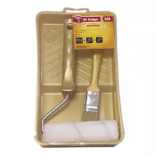 Kit Pintor Gold Con Bandeja, Pincel 1 , Rodillo Microfibra