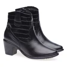 Bota Doctor Shoes Couro 7715 Preto