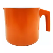 Fervedor Caneca Leiteira Cerâmica Antiaderente 1,2 Litros Cor Laranja