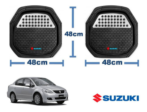Tapetes 4pz Charola 3d Logo Suzuki Sx4 Sedan 2008 A 2014 Foto 3