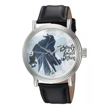 Reloj Hombre Disney Wds000309 Cuarzo Pulso Negro En Cuero