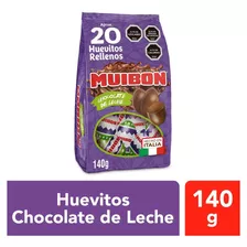 20 Huevitos Rellenos Chocolate De Leche Muibon 140gr