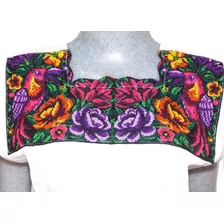 Hermosos Vestidos Bordados De Chiapas / Aves / Punto De Cruz