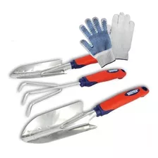 Kit Jardinería Palas Rastrillo Jardín Bremen 7468 + Guantes