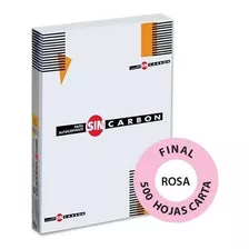 Papel Autocopia Final Rosa Carta - Paquete 500 Hojas Color Rosa Claro
