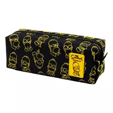 Cartuchera Rectangular Simpsons - Mooving Color Negro