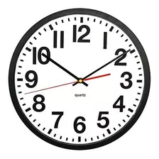 Tempus Tc6236rf Contemporaneo Reloj De Pared Comercial Con 