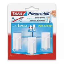 Ganchos Adhesivos De Pared Powerstrips Chicos X 3 Unid Tesa 