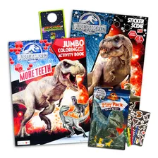 Jurassic World Libros De Colorear 3 Libros Diviértete Con