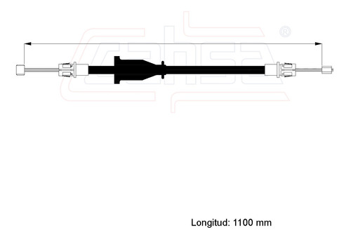 Cable Freno Delantero Para Mazda B2500 2.5l 1999 Foto 2