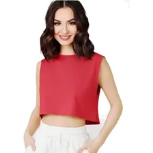 Cropped Feminino Regata Cavado Gola Redonda Tribo Livre