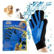 Western Luva Remove Pelos Macia Nano Magnética Tira Pelos Pet Top Cor Azul