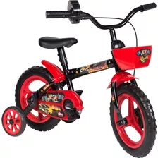 Bicicleta Infantil Hot Styll Aro 12 Preto Vermelho Aro 12