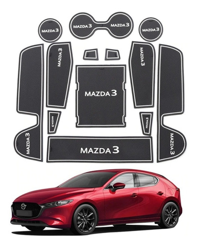 Tapetitos Antiderrapantes Interior Mazda 2016-2019 Foto 4
