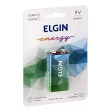 15pcs Bateria Elgin 9v Alcalina Pilha Caixa Original Nova