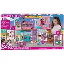 Playset Casa De Ferias Da Barbie 115cm X 60cm Hcd50