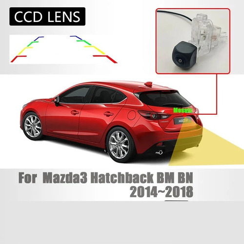 Camara De Reversa Hd Real Mazda 3 Hb 2014 2018 + Leds Regalo Foto 3