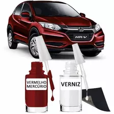 Tinta Tira Risco Automotivo Honda Hrv Hr-v Vermelho Mercurio