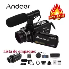 Cámara De Video Andoer 4k Digital Profesional De Mano