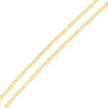 Corrente Ouro 18k 750 Veneziana Dupla Italiana 45cm