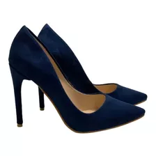 Zapatilla Gamuza Azul Noche