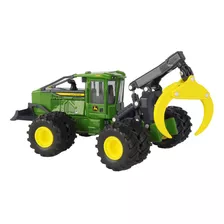 Miniatura Trator Skidder Florestal John Deerer 768l-ii 1/50 Cor Verde