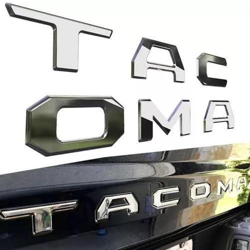 Emblema Tacoma Para Batea / Puerta Trasera / Letras 3d Foto 3