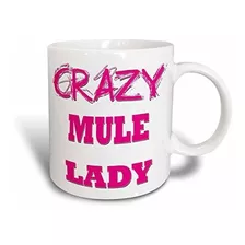 Mug_175197_1 Taza De Cerámica Crazy Mule Lady, 11 Onza...