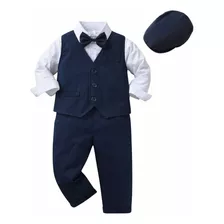 Conjunto Formal Traje Niño Bebe Fiesta Cumple 6m A 3 Años