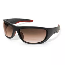 Lentes Deportivos Armazón Negro/rojo Micas Humo Wallis